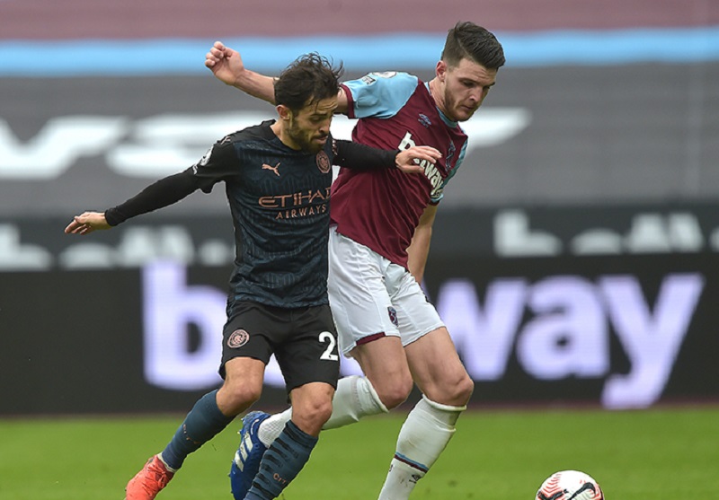 bernardo silva, manchester city, declan rice, west ham