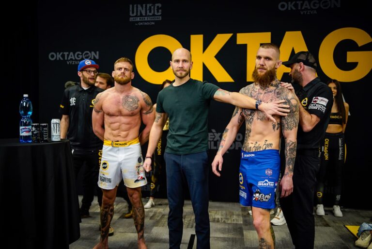Neřekneš nic, ty žebráku? Staredown Piráta s Kinclem skončil strkanicí. Promotér Novotný mluví o vyhecované atmosféře