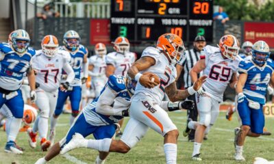 prague lions vs bratislava monarchs, americký fotbal, čaaf