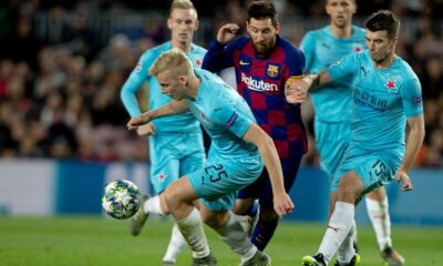 Slavia Liga mistrů KúdelaFrydrych Messi Ševčík