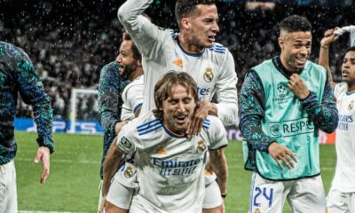 Luka Modrič, Lucas Vázquez, Real Madrid, oslavy