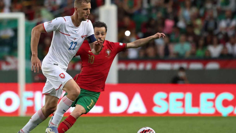 Souček, česká reprezentace, Bernardo Silva, Portugalsko