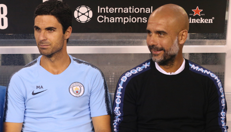 Arteta, Guardiola, Manchester City