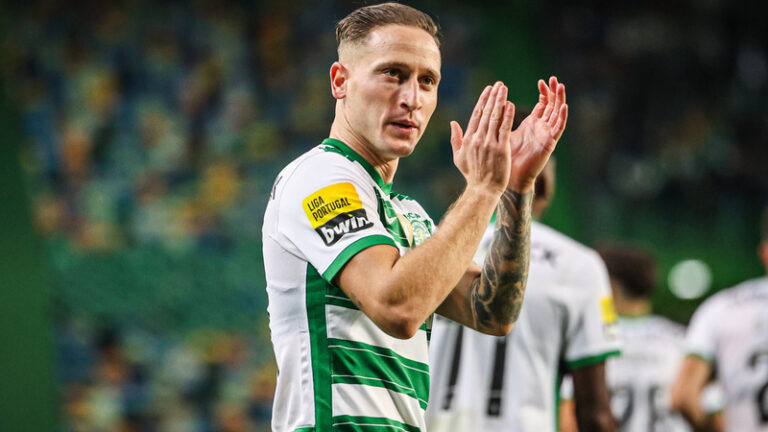 VIDEO: Horký kandidát na gól roku! Záložník Sportingu Lisabon se blýskl touhle luxusní rabonou