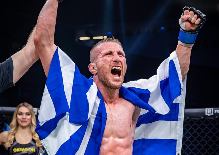 Největší favorit je ze hry! Michailidis potřeboval jen 33 vteřin k tomu, aby takto ukončil Glismanna