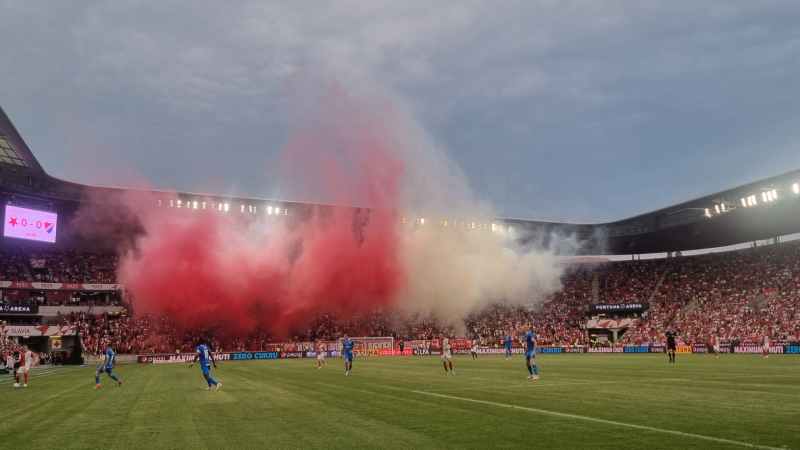 Slavia fanoušci Tribuna Sever