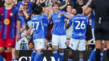 Priske dal gól Barceloně, jeho Birmingham slaví unikátní úspěch
