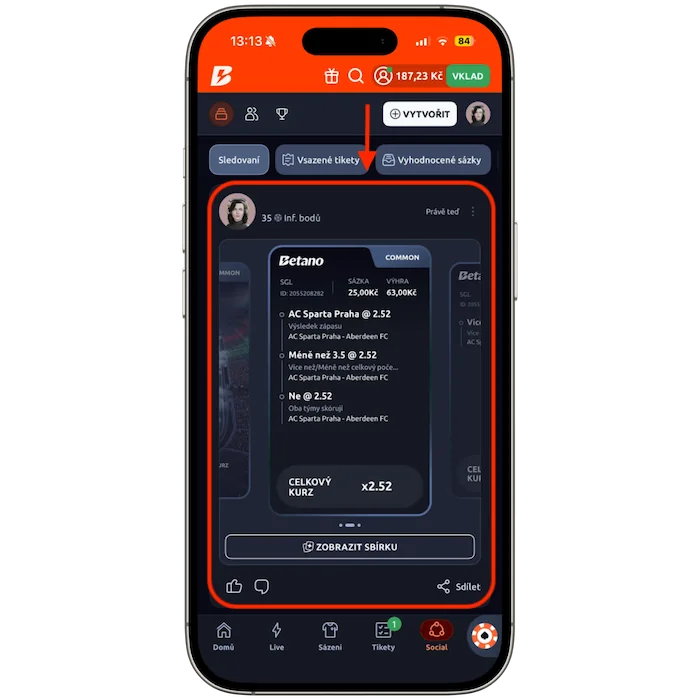 Betano AI Cards na Betano Social