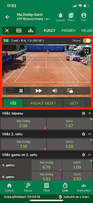 Chance TV v mobilní aplikaci