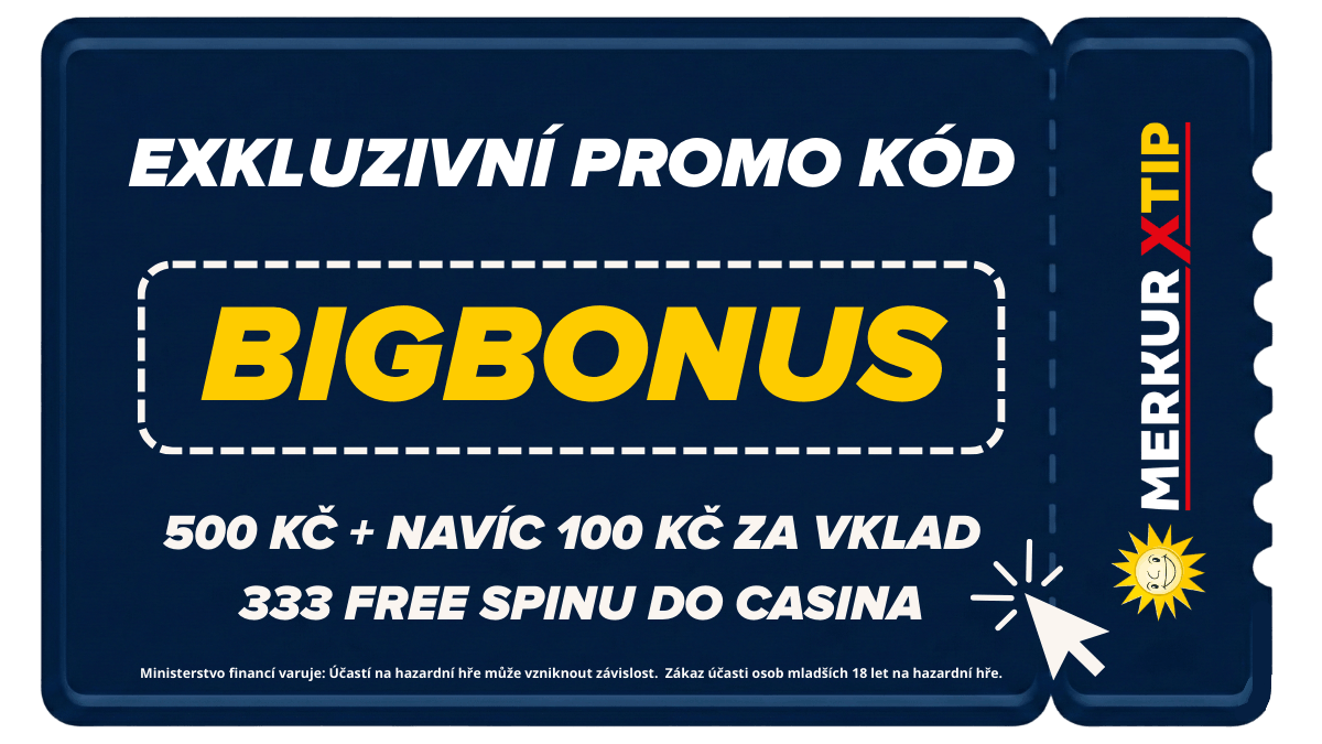 Exkluzivní Merkurxtip kód Bigbonus