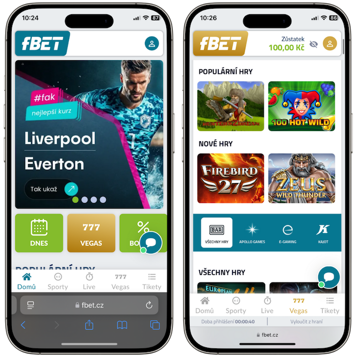 Fbet mobilní aplikace