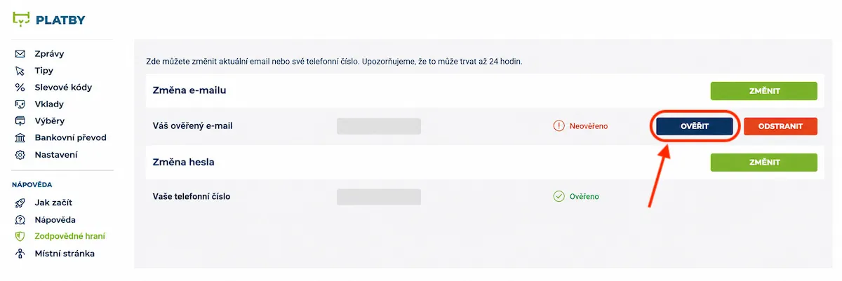 Fbet ověření totožnosti