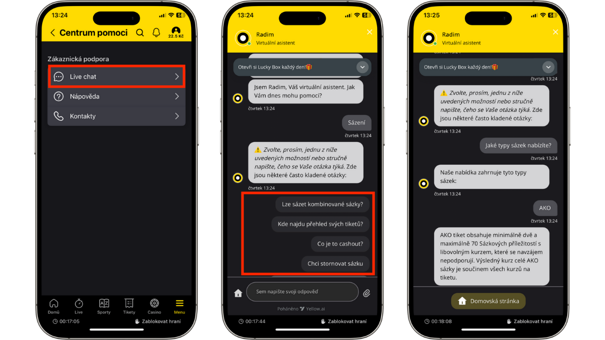 Fortuna zákaznická podpora