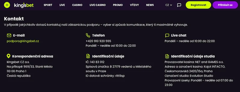 Jak kvalitní je zakaznická podpora Kingsbet