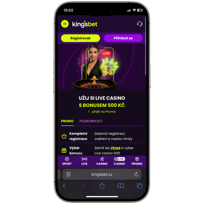 Kingsbet live casino bonus