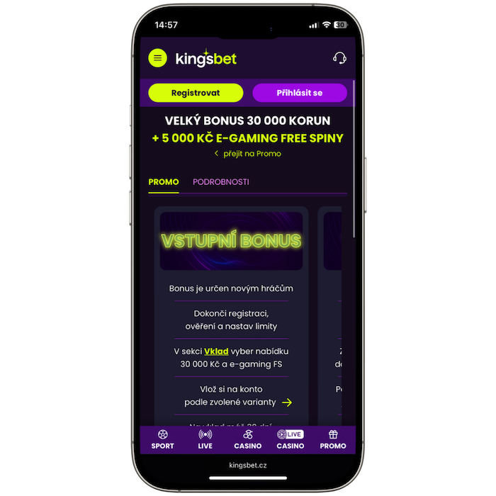 Kingsbet vkladový bonus