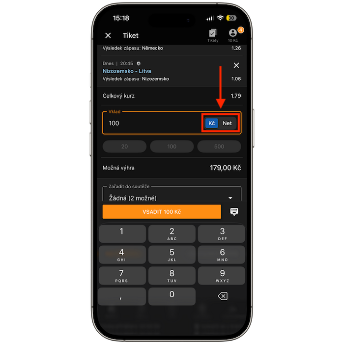 Sestavte svůj tiket