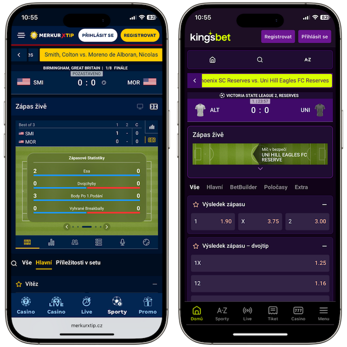 Live sázky Merkurxtip a Kingsbet