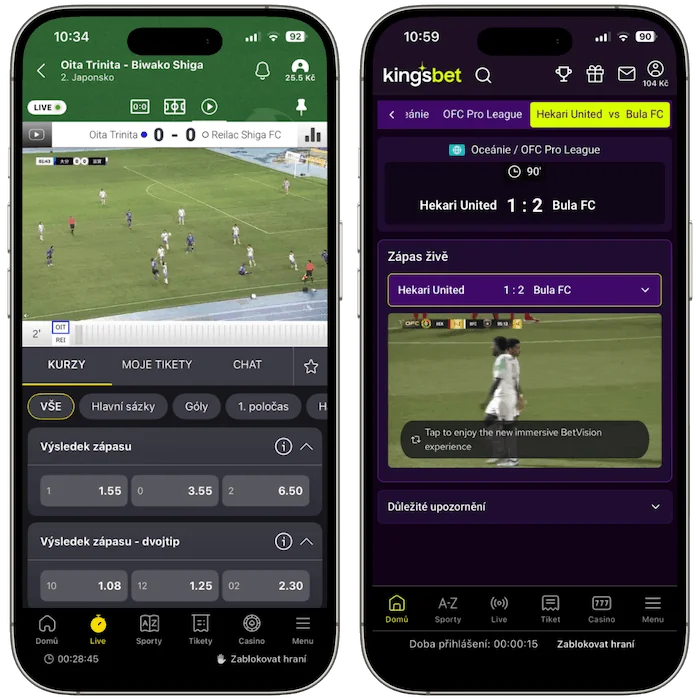 Live streamy Fortuna vs Kingsbet