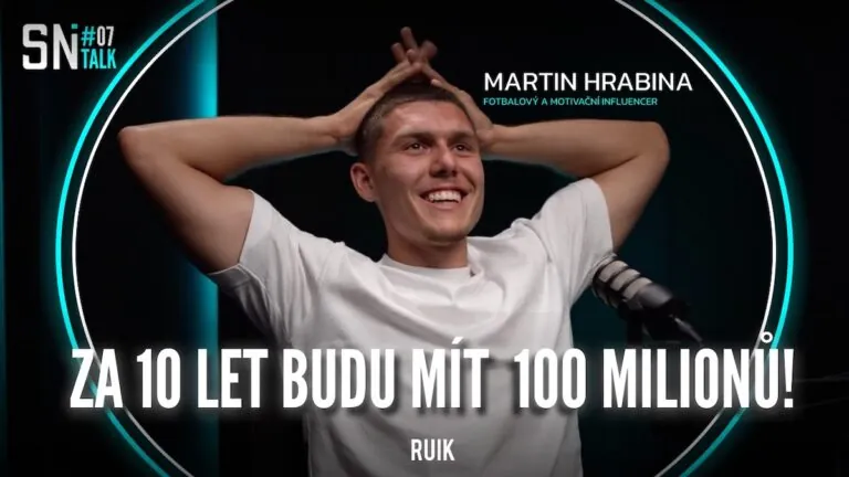Od fotbalu k influencerství. Za 10 let budu mít 100 milionů říká Martin Hrabina