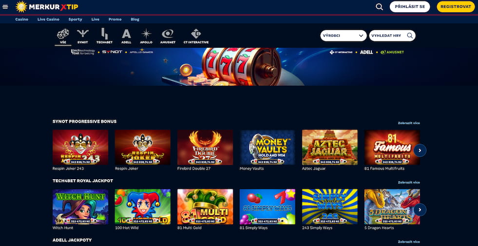 Merkurxtip casino nabídka