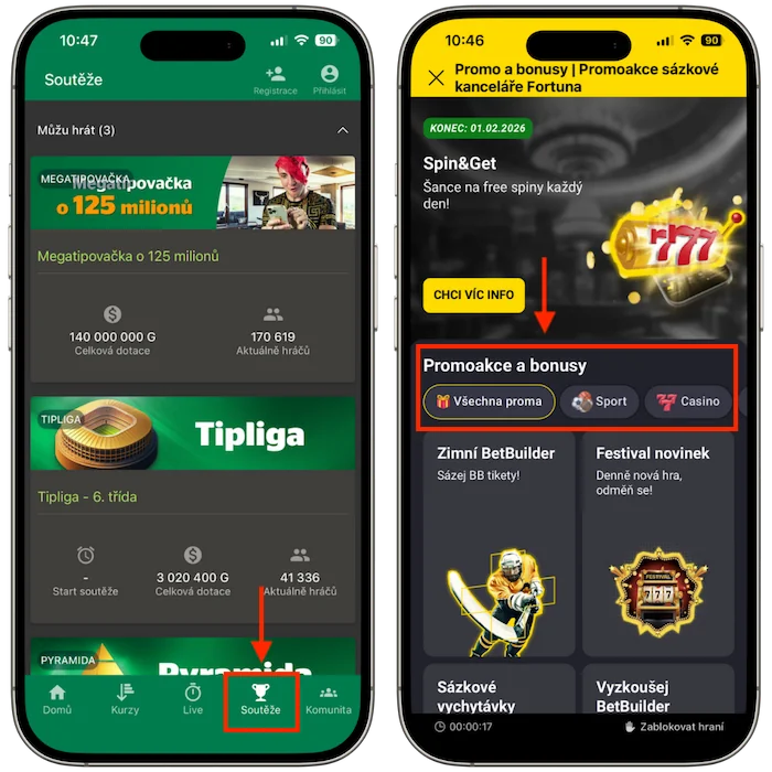 Promo akce Chance vs Fortuna