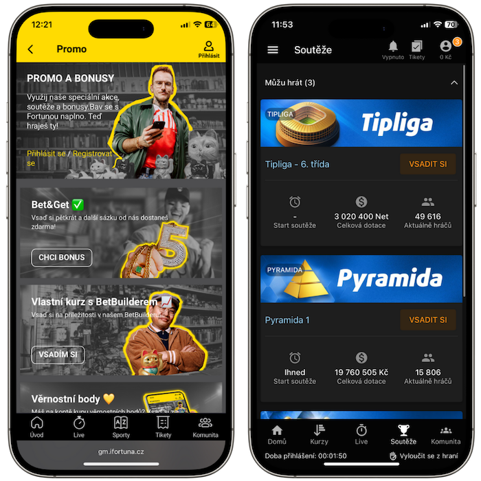 Promo akce Fortuna a Tipsport