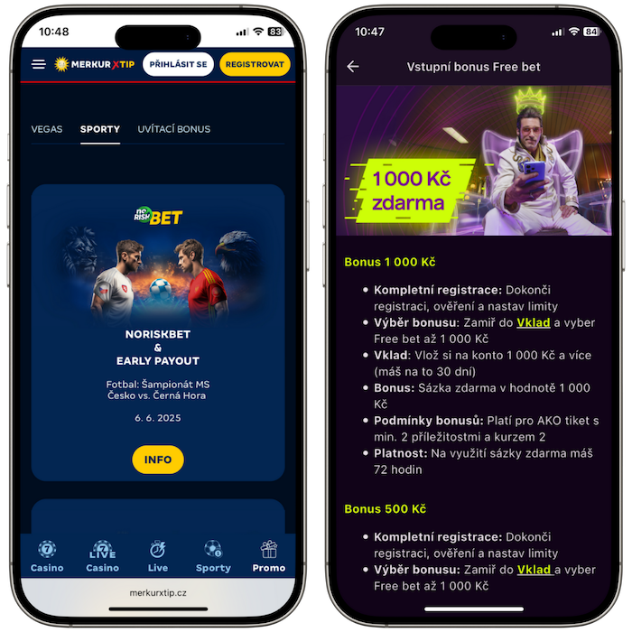 Promo akce Merkurxtip a Kingsbet