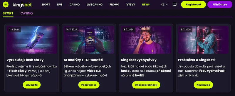 Recenze funkci a vychýtavek u Kingsbet