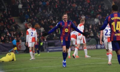 Robert Lewandowski Barcelona Slavia