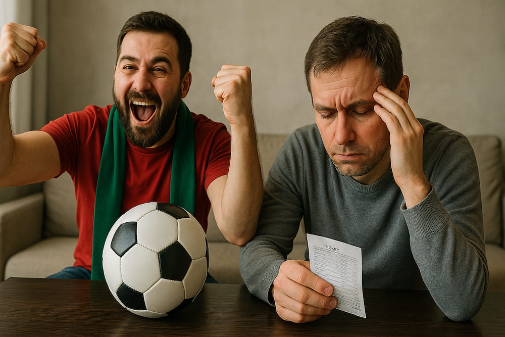 Rozdíl mezi pohledem fanouška a sázkaře při sázení