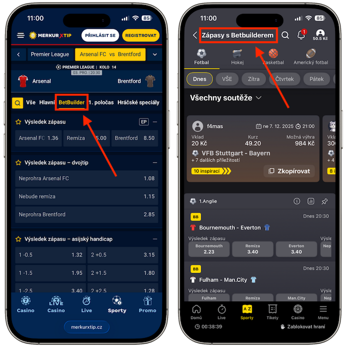 Speciální funkce Merkurxtip vs Fortuna