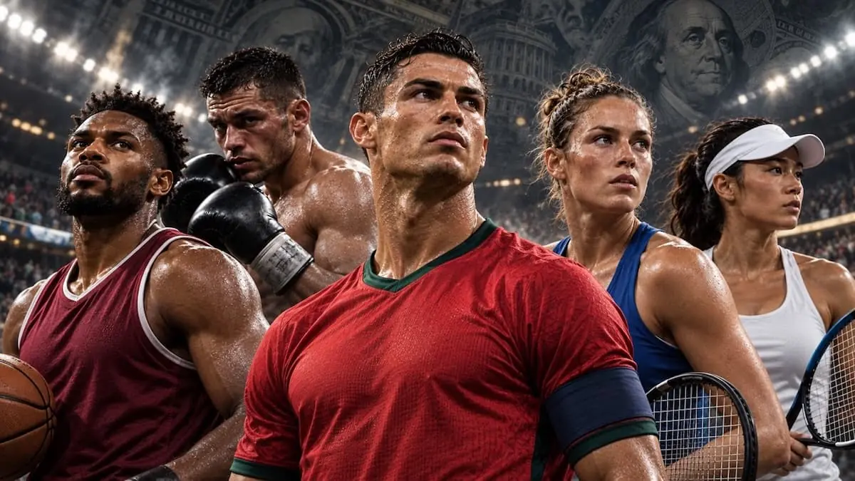Nejlépe placení sportovci světa 2026: Ronaldo vydělal víc než deset nejlépe placených sportovkyň dohromady