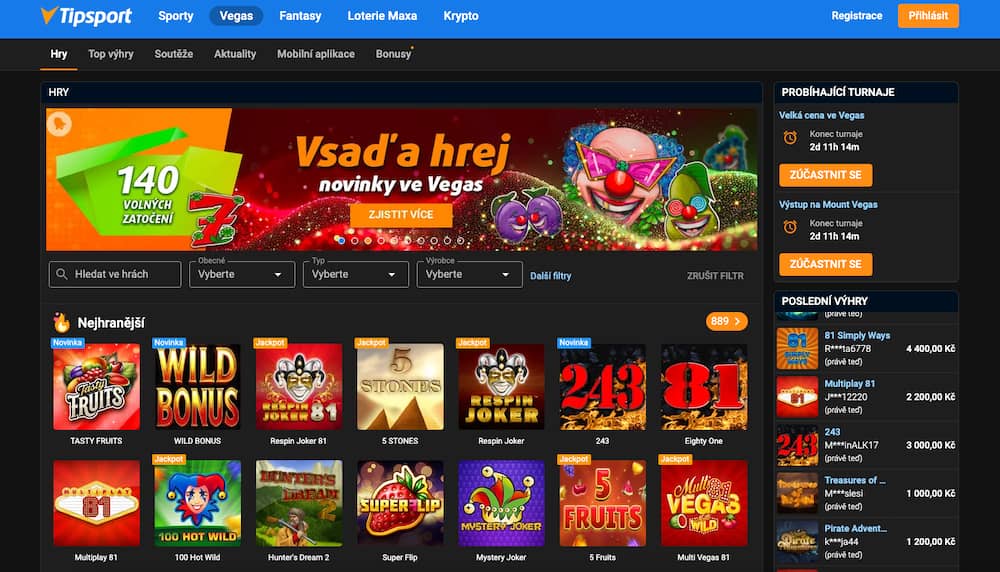Tipsport Vegas casino