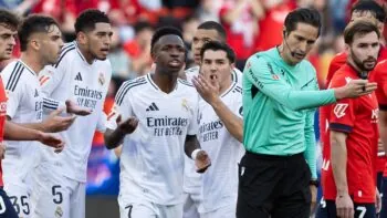 Kyselý Vinicius góly proti Marseille téměř neslavil. Na lavičce se hvězdě Realu nelíbí