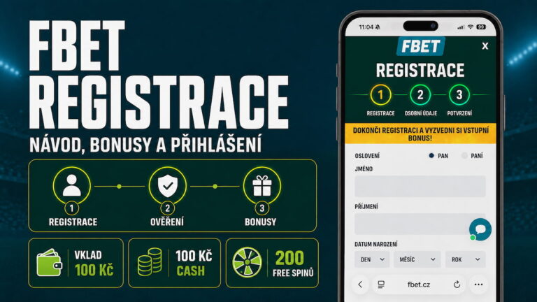 fBET registrace: Návod na založení účtu a přihlášení