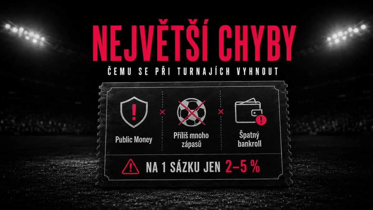 Největší chyby při sázení na velké turnaje