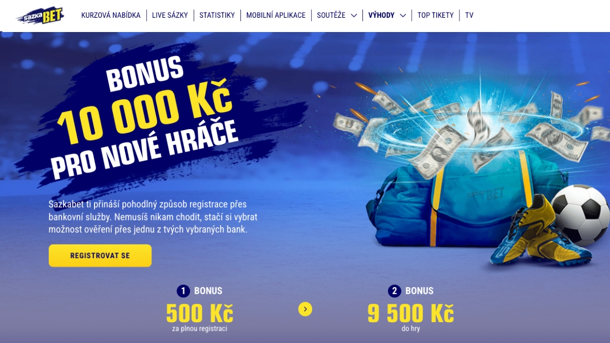 Sazkabet bonusové kody