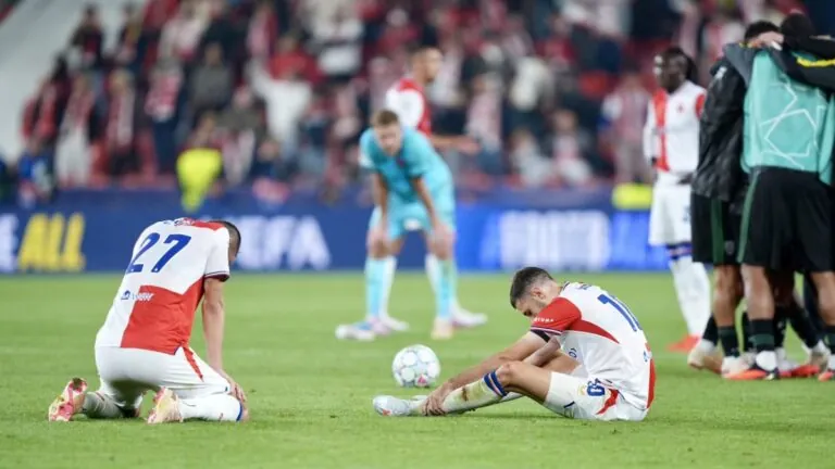 Slavia už 20 zápasů v Lize mistrů nevyhrála. Od nelichotivého rekordu ji dělí jen tři