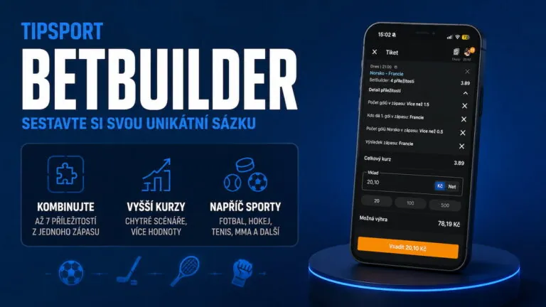 Tipsport BetBuilder 2026: Sestavte si svoji unikátní sázku (návod a pravidla)